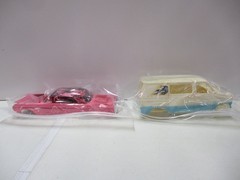 4 Vintage Plastic Model Parts Lot with Dodge and Ford Vans