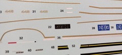 Decal Sheet Olds Cutlass Oldsmobile 442 FE3-X 1/25 Revell Stripes Emblems Plates