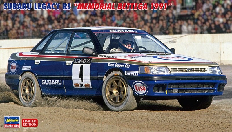 Hasegawa 20786 1/24 Model Rally Car Kit Subaru Legacy RS Memorial Bettega 1991