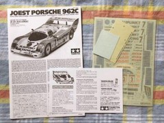Joest Porsche TAMIYA 1/24 model kit 962C Full Sponsor Cult Graph Vintage Rare