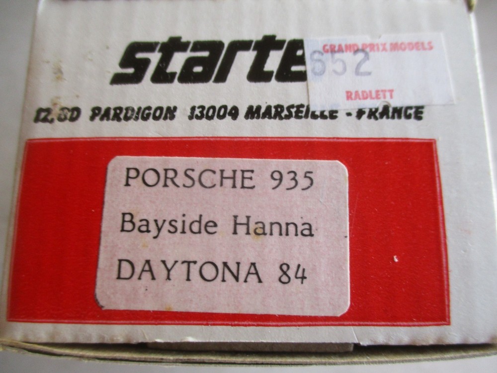 🔥 STARTER Porsche 935 BAYSIDE HANNA DAYTONA 1984 1:43 RESIN KIT MORE LISTED