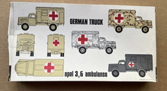 ESCI German Truck Opel 3,6 Ambulance 1/72 Scale Kit #8035 Open Box Complete kit