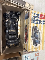 Lot Of 4 Built Started Parts Vintage Model Car Kits FORD With Boxes Lot#042