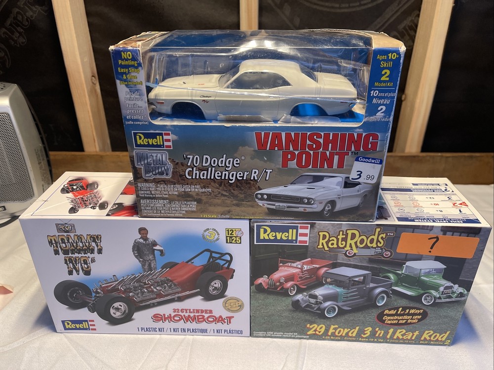 Revell “Rat Rods” ’29 Ford. 3 ‘n 1. 1:25. #85-2348. Lot Of 3 New Open Box