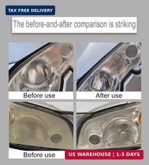 Professional Car Headlight Restoration Kit, Cleaning and Polishing Spray, Multif