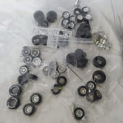 Huge Bulk Lot Model Car Wheels and Tires 1/24 1/25 Scale Custom Parts Junkyard