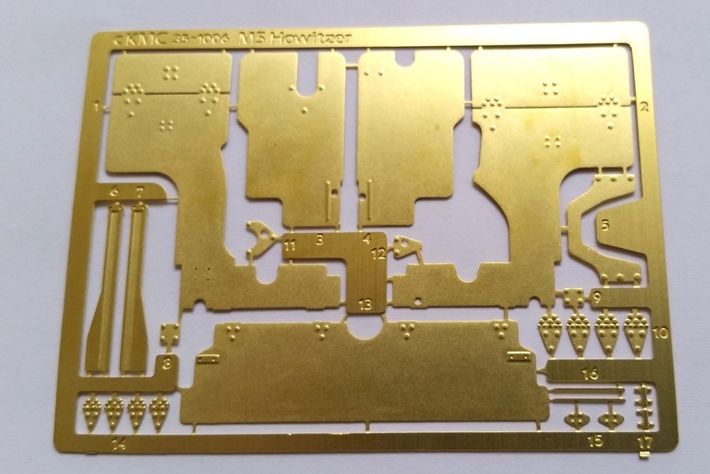 1/35th PE M5 Howitzer WWII ARMOR 35-1006 KMC PHOTO ETCH Brass Detail Parts