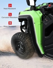 Front Fender Flares for Honda Pioneer 520/500, Fender Flares Extended Mud