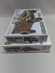 Lot(2) Tamiya Kits 35213 German Kubelwagen Type 82 35020 Hanomag Sdkfz251/1