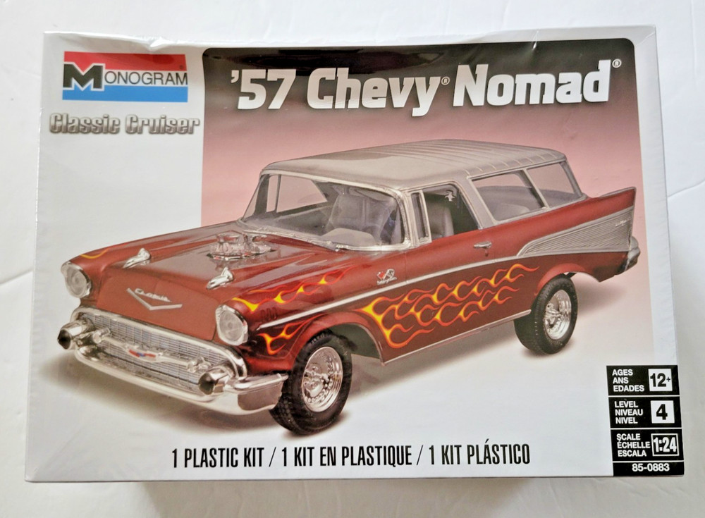 ’57 Chevy Nomad Classic Cruiser Monogram 1:24 Model Car Kit Mint Sealed in Box