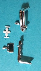 🔥58 EDSEL PACER FRONT BUMPERS N RUB STRIPS – AMT 1087M – MODEL KIT PARTS LOT🔥
