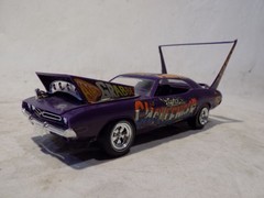 MPC 1971 DODGE CHALENGER WILD BUILT MODEL CAR HEMI DAYTONA SUPERBIRD 70 AMT R/T!