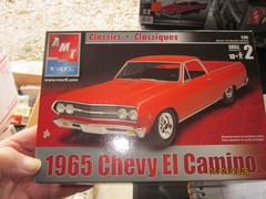 1/25 1965 Chevy El Camino model kit by AMT #31741 open box /sealed parts