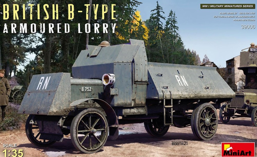 MINIART 39006 1/35 SCALE British B-Type Armoured Lorry Model Kit