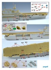 FS700127 1/700 WWII USS Enterprise CV-6 1943 Aircraft Carrier Upgrade Set for Tr