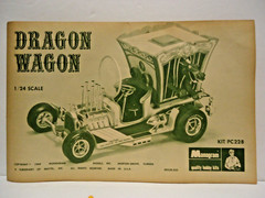 DRAGON WAGON TOM DANIEL SHOW ROD MODEL KIT MONOGRAM VINTAGE 1969 RARE