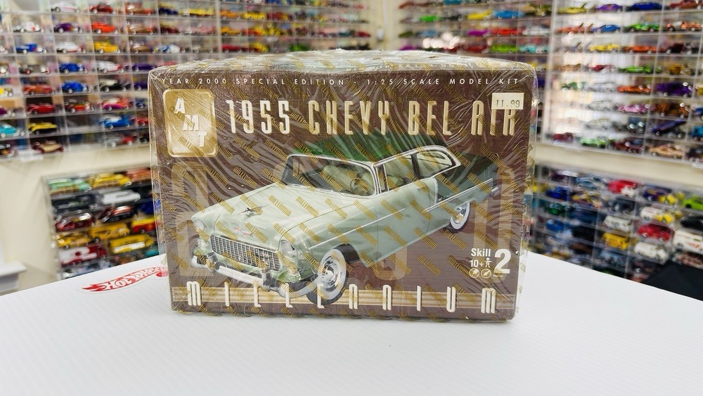 AMT 1955 Chevy Bel Air Millenium 1/25 Open But Complete See Photos