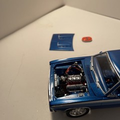 1971 Plymouth Duster 340 Six Pack 1/25 built model car