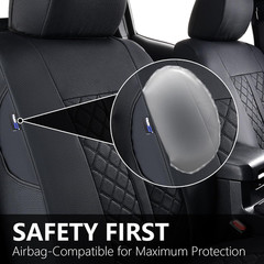 2 Front Tacoma Seat Covers Leather Car Seat Covers Waterproof Truck Seat Cushion