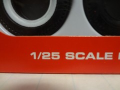 AMT Racemaster Dragster Slicks 1:25 Scale Pad Printed Vinyl Tire Set