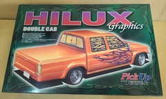 Aoshima 1/24 HILUX Graphics Double Cab 1992 Pick Up Truck Plastic Model Kit #4