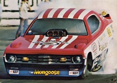 1/16 MONGOOSE 1975 DUSTER FUNNY CAR DECAL/ATLANTIS/REVELL/POLAR LIGHTS