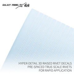 Galaxy G48147-153 1/48 Hyper-Detail 3D Raised Rivet Decals For Rapid Application
