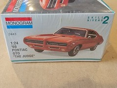 1969 Pontiac GTO Judge Model Car Kit Sealed Vintage Monogram 1/24 1994 2443 B54