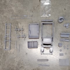 3d printed 1/35 Dodge Early M880 1.25 Ton Army Military Model Kit