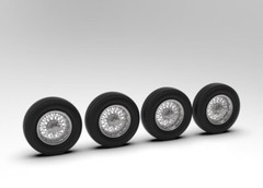 1:24 3d Printed Borrani Wire Wheels for the Jaguar XK 120