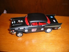 ADULT CUSTOM BUILT 57 CHEVY GASSER NEW 1/25 BB427 MOTOR