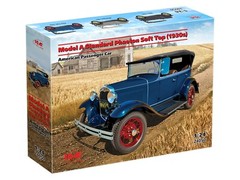 ICM 24050 – Model A Standard Phaeton Soft Top 1930s – Car Model Kit, Scale 1:24