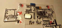 Misc Chrome parts for Your Models 1/24/25 scale (Parts only) Package # 98!!!!!!