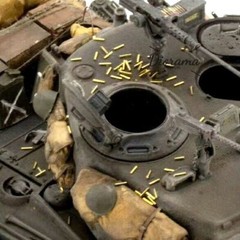 Diorama 1/35 WWII Machine Gun Ammo Shells Model Tank Military Scene Props Model