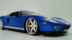 Ford GT40 Race Car Classic Custom Built Concept 18 Model 12 Carousel Blue 1:24
