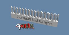 1:35 Resin Detail Set Roof Hardware for Tiger I scale model