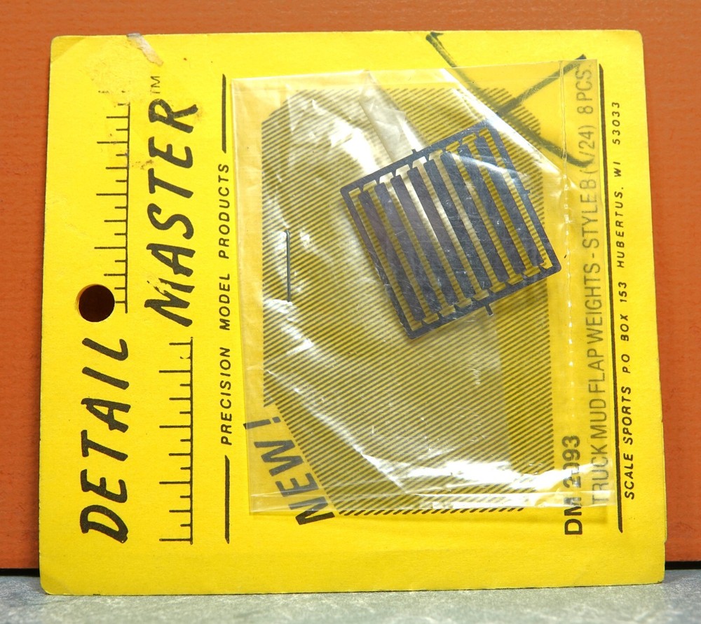 1/24 DETAIL MASTER TRUCK MUD FLAP WEIGHTS STYLE-B PHOTO ETCH SET # DM2093