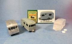New! SMC-GG-1175 1940’s-50’s Camping Trailer HO-1/87 Scale Clear Resin Kit