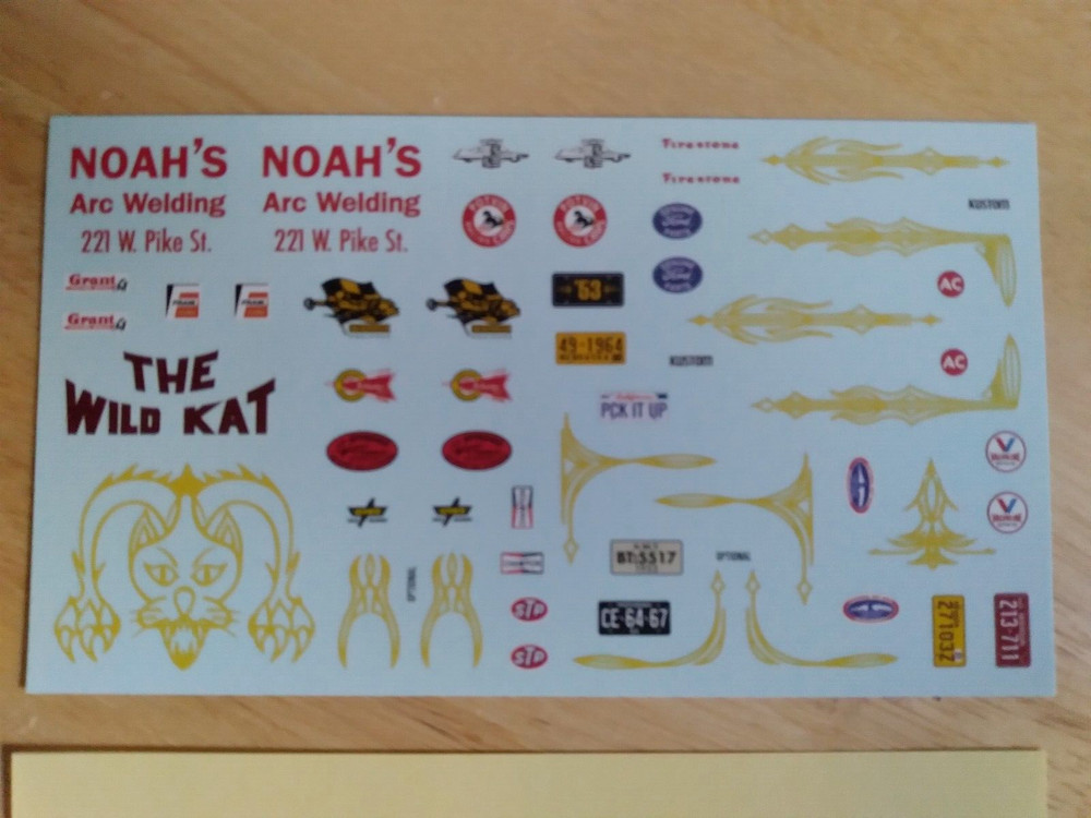 Wild Kat, Noah’s Welding Decals – AMT 1/25 – Project, Junkyard Diorama, Parts