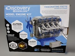 Discovery #Mindblown Model Engine Kit W/ Moving Motor Parts LED Light TS