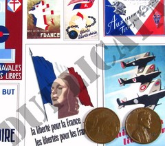 Diorama Accessory – 1/35 Free French Propaganda Posters, Various Sizes – WW2