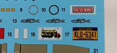 71 1971 GTX Plymouth 440 1/24 Decal Sheet Dash Cluster Emblems Revell