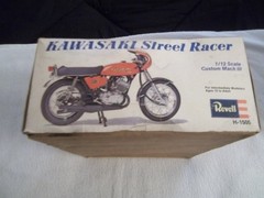 RARE 1972 Kawasaki Street Racer Motorcycle 1/12 Model Kit 1972 COMPLETE UNBUILT