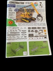 CONSTRUCTOR PRO 7 IN 1 866 PARTS NEW OPEN BOX MODEL KIT 8+ CONSTRUCTION