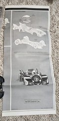 1989 AMT Ertl Batman Batmobile Black 1:25 Scale Model #6877 Kit TM & DC Comics
