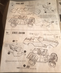 1973 Chevy Corvette Car – Original Model Products General Mills Instruction