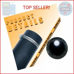 Gasoline Fuel Filler Neck Hose with 4 Hose Clamps,2 inches Inside Reinforced Gas