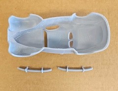 ABS-LIKE RESIN 3D PRINTED 1/25 1939 WILLYS COUPE BODY. GASSER DRAG