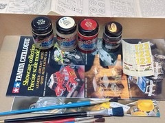 TAMIYA 1:12 HONDA CR250R MOTOCROSSER MODEL KIT – Open Box Started – Free Paints