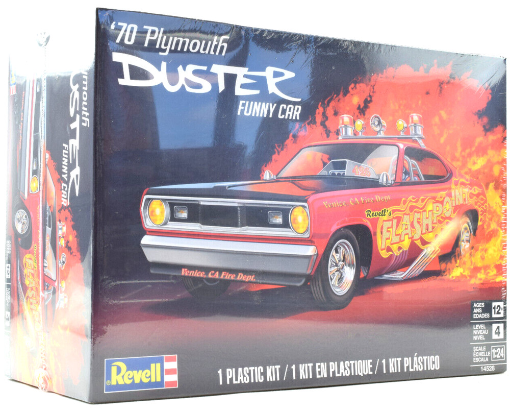 Revell 1970 Plymouth Duster Funny Car 1/24 Scale Plastic Model Car Kit 14528